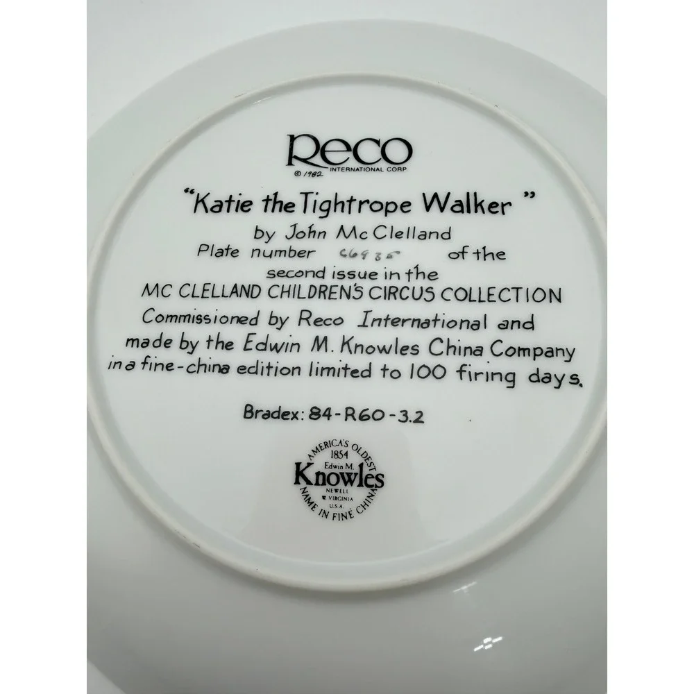 Vintage Collector Plate 3 Lot Reco Knowles Vague Shadows Little Red Riding Hood
